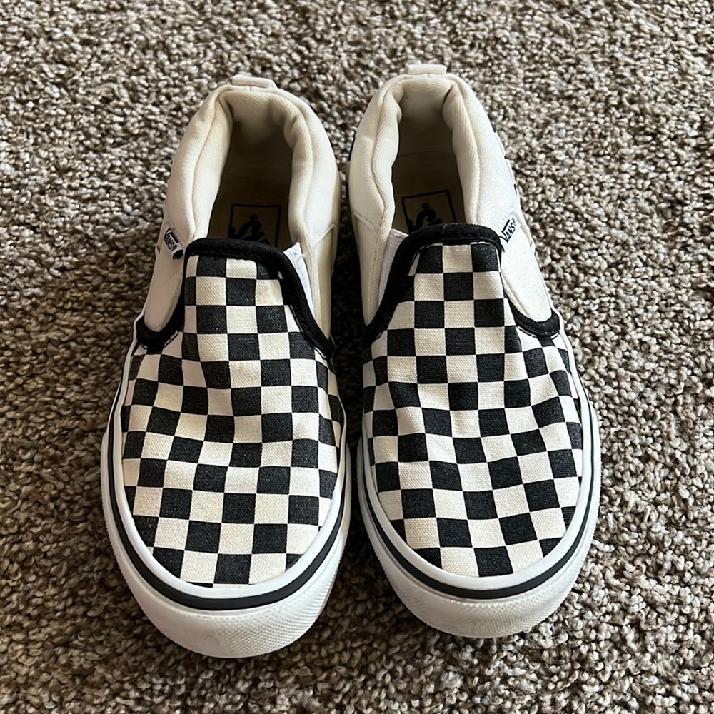 VANS KIDS CHECKERBOARD SLIP-ON size 1